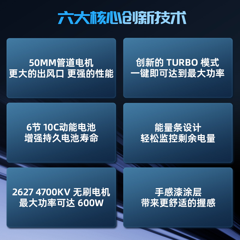 菠萝君booster户外手持暴力风扇高速涡轮 50涵道无刷吹水洗车机