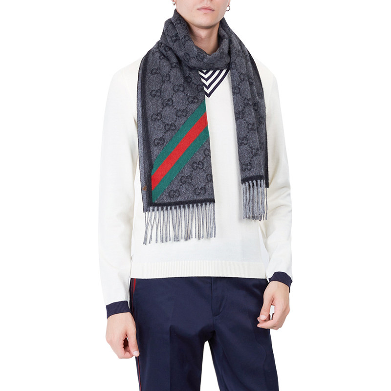 【直发】gucci/古驰新款男女围脖 IQH箱包海外围巾/丝巾/披肩