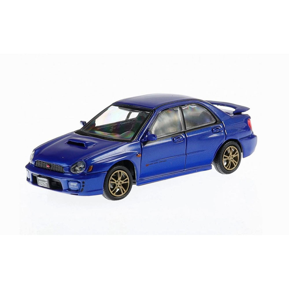 BMC 1 64 合金 斯巴鲁 Impreza WRX Sti 翼豹跑车模型摆件 附配件 - 图0