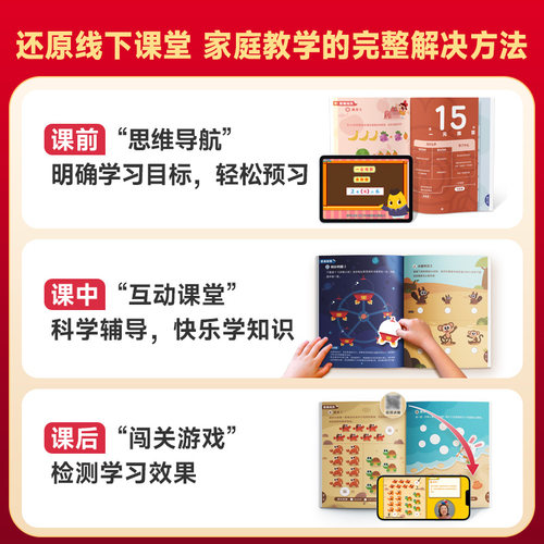【官方旗舰店】 学而思新版摩比爱数学升级版小中大班萌芽探索飞跃篇伴学版幼小衔接幼儿数学全脑开发思维逻辑启蒙训练书点读绘本 - 图2