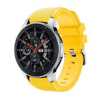 适用三星gear s3/sport s4手表表带硅胶galaxy watch active2华米amazfit1/2米动青春华为gt2 42mm 46mm腕带-图1