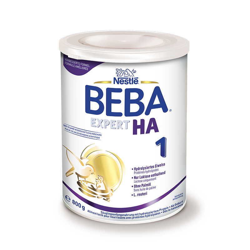 德国雀巢BEBAEXPERT适度水解HA婴幼儿低敏奶粉0-6个月1段800g