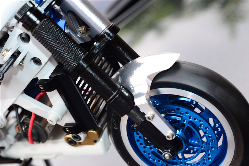 KYOSHO MOTOR CYCLE NSR500铝合金前车轮沙板长款#KM198-图2