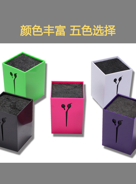 理发店夹子梳子收纳盒发型师放剪刀的盒子插座盒装美发防滑工具盒