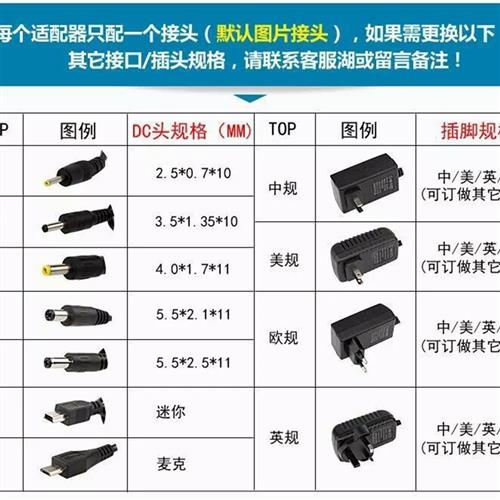 德力场强仪充电器德力DS2002H充电器线DS2002电源适配器5V0.5A1A - 图0