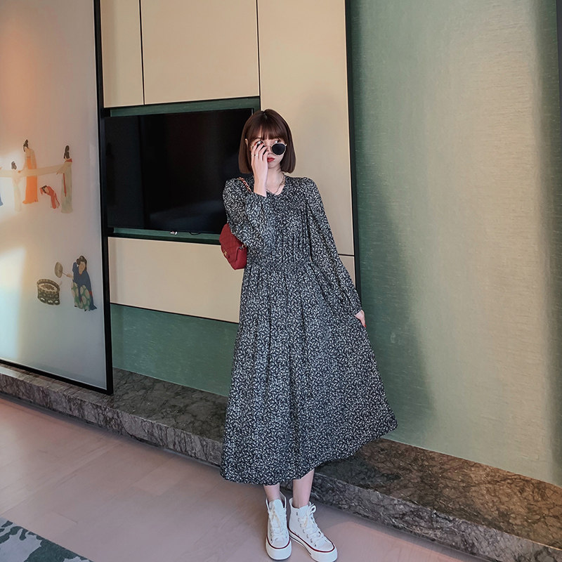 菡薇妮碎花2020初秋季新款连衣裙 菡薇妮连衣裙