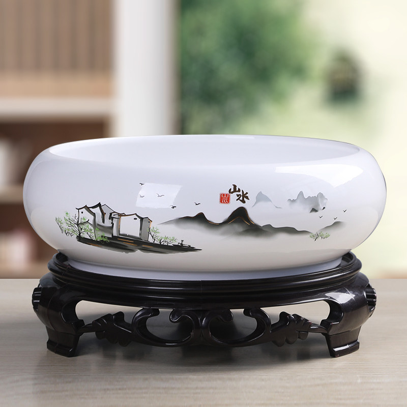 水培花盆陶瓷铜钱草一叶莲碗莲金钱草睡莲水莲花水养巴西木水仙盆,淘宝优惠券,粉丝福利购,淘宝优惠卷