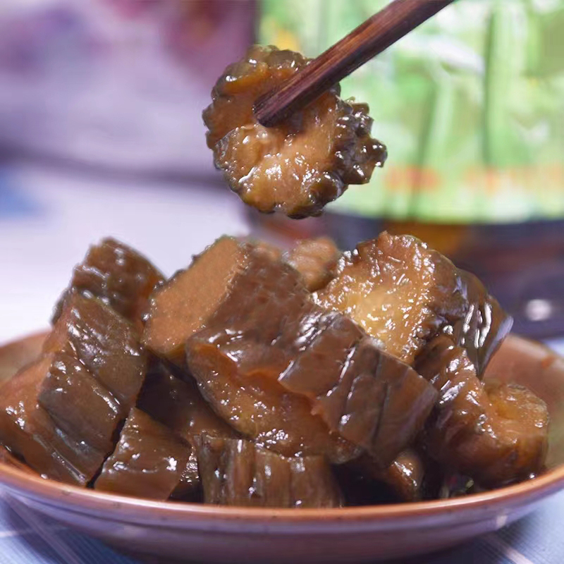 TOMO大茂黑瓜菜心幼笋脆笋幼条瓜即食下饭菜罐头酱瓜酱菜冷盘菜-图2