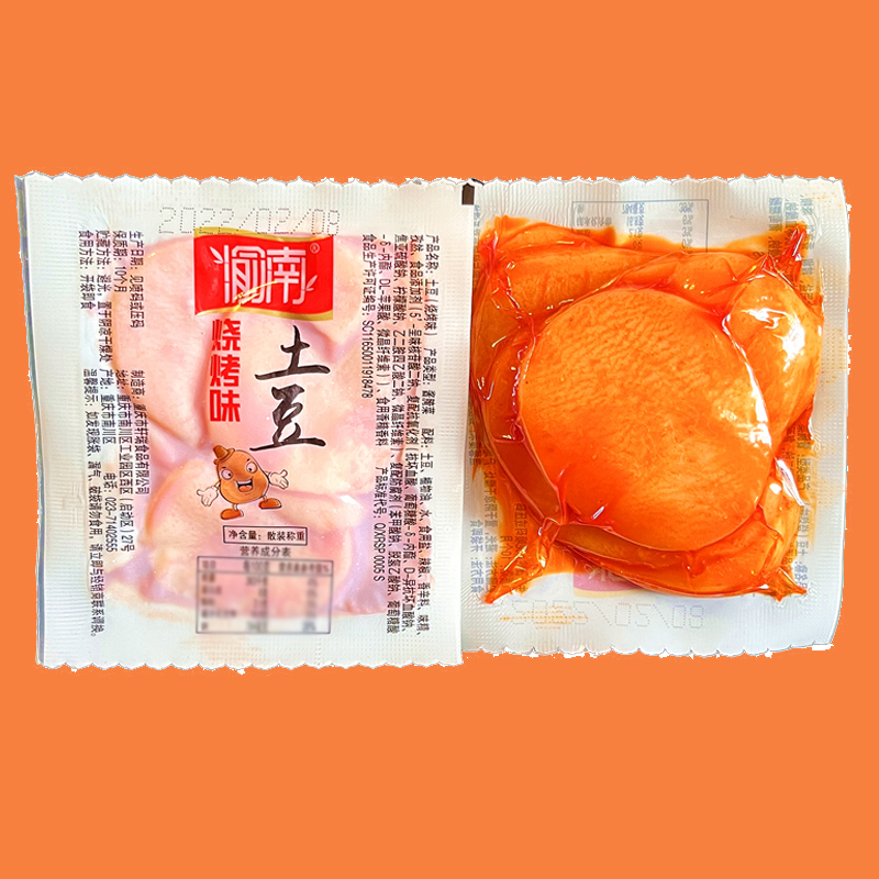 渝南香辣烧烤味土豆片即食重庆特产休闲零食办公室解馋小吃整箱