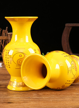 陶瓷观音花瓶供财神插花