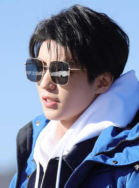 GM同款！金边细框偏光墨镜男女