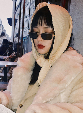 复古金边小框墨镜男女高级感