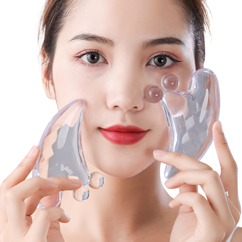 水晶刮痧板面部美容按摩树脂刮板 俞兆林众创空间按摩刮疗片/板