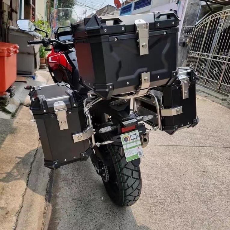 25L 32L 36L 45L 55L 65L 80L 100L摩托车铝合金尾箱电动车后备箱 - 图0