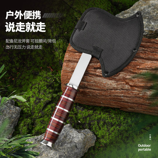 多功能户外手工锻打尼曼斧头工兵斧营地斧劈柴砍树剁骨家用小手斧