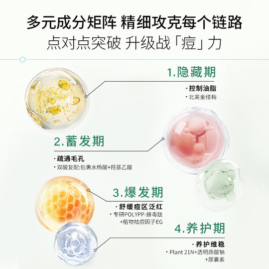 Xianyouya Control de aceite de acné Esencia de segundo propósito repara e hidrata para mejorar el acné facial Acné cerrado Ácido salicílico