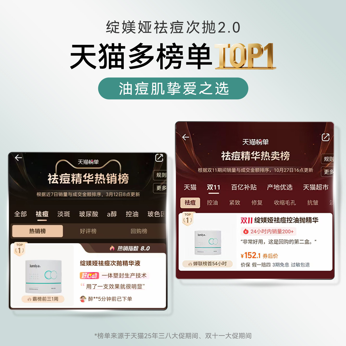 【李佳琦全品类尾款日】绽媄娅祛痘控油次抛精华液1.5ml*30支zb