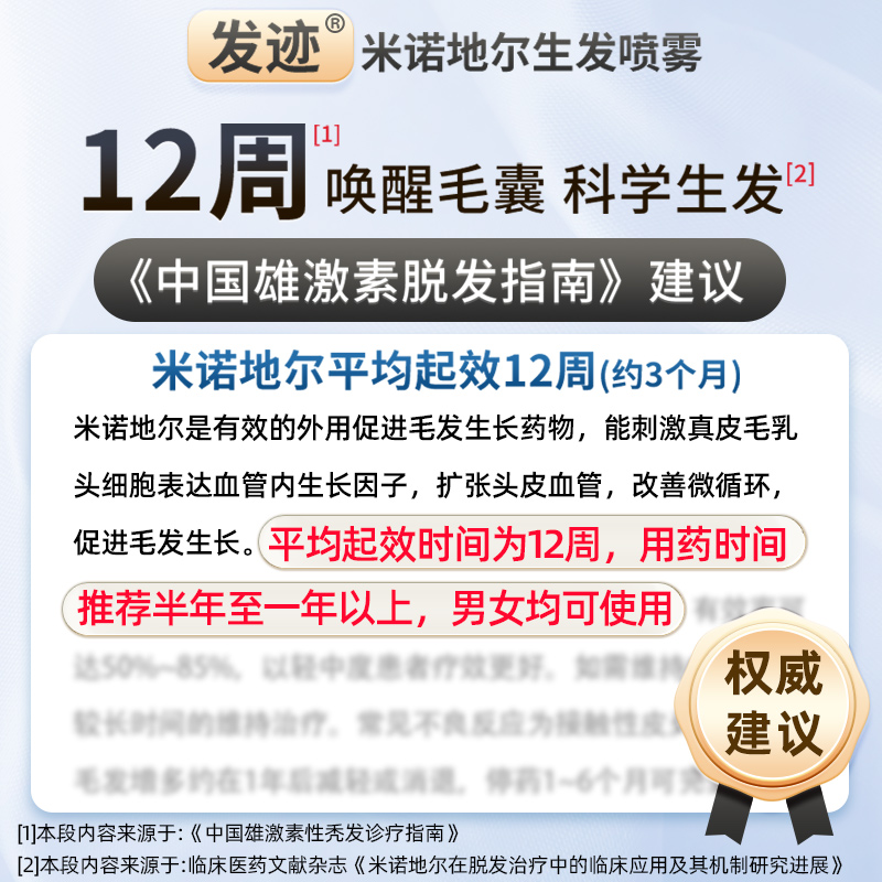 米诺地尔酊生发液5%官方旗舰店男士女性专用町剂米若洛丁尓搽剂 - 图1