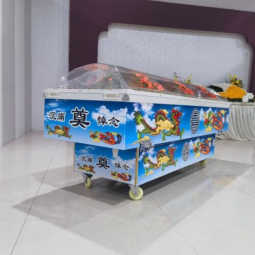 水晶棺手提冰棺冷藏冷冻棺冰尸柜冰床冰机棺材车载殡葬 - 图3