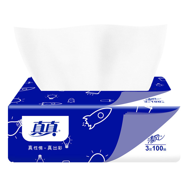 清风整箱大包实惠装家用面纸卫生纸 友友家居抽纸
