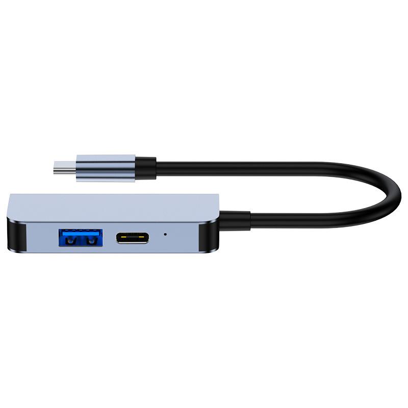 三合一扩展坞typec转hdmi usb3.0 pd拓展坞电脑集线器工厂货源 - 图1