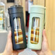 High borosilicate office glass tea water separation