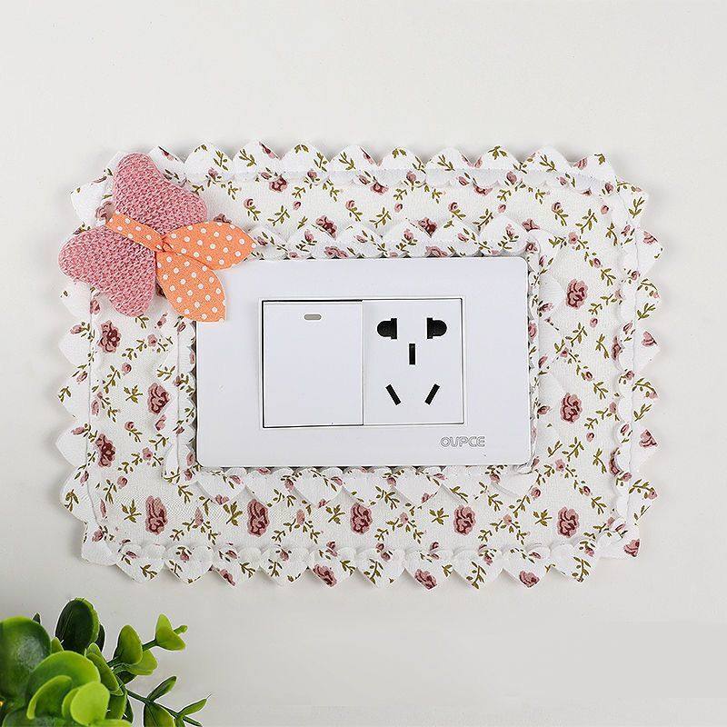 布艺开关贴墙壁装饰贴防尘套开关保护套客厅边框灯插座简约水晶,淘宝优惠券,粉丝福利购,淘宝优惠卷