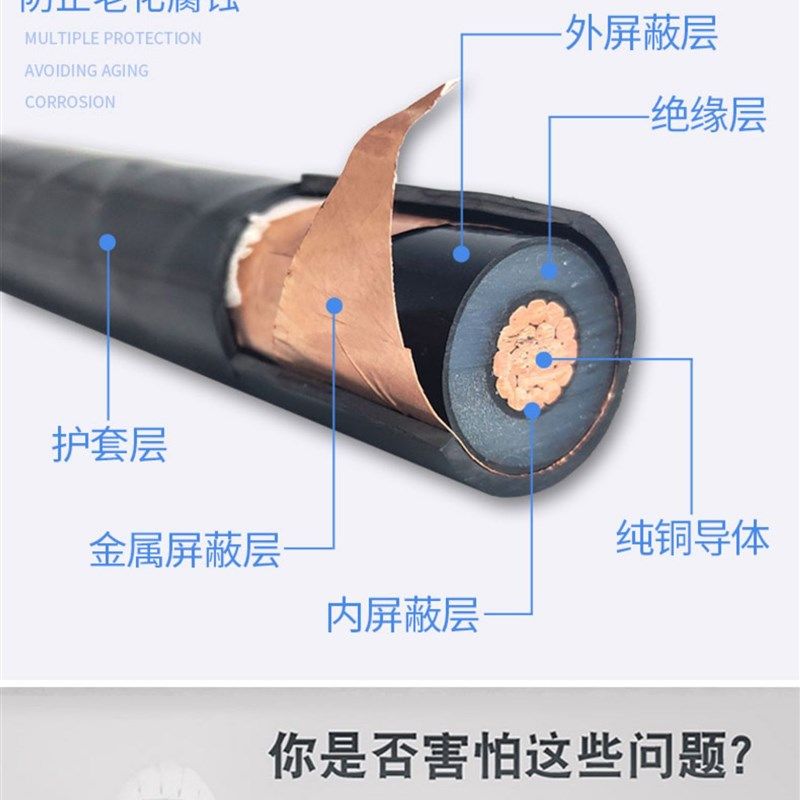 国标铜芯YJV22 1芯35 50 70 95 120 150 185 240平方高压电缆电线,淘宝优惠券,粉丝福利购,淘宝优惠卷