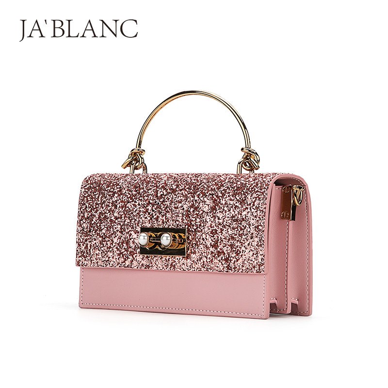 2020春夏新款百搭金属手提单肩包 娇兰卡女士包袋