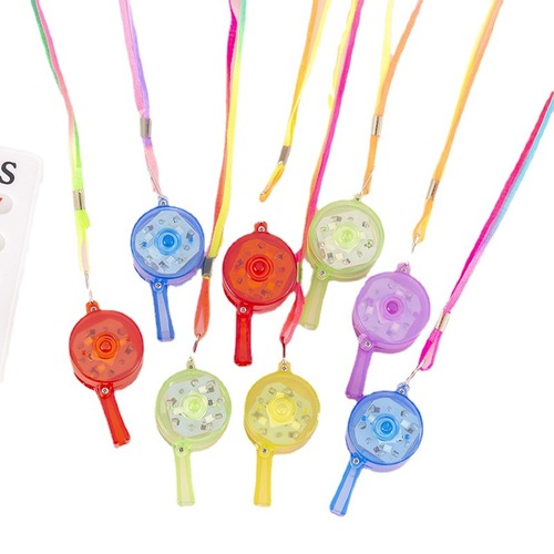 儿童发光口哨带挂绳生日派对助威玩具夜市地摊货源幼儿园活动礼品