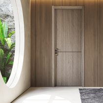 New Hauxuan M-1005 Eco Wood Door Baking Lacquered Room Door Bedroom Door Bedroom Door Home Custom Wooden Door Coffee Color