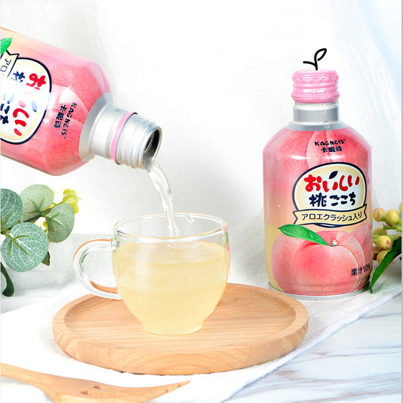 日本进口网红饮料组合白桃水蜜桃果味少女心果汁汽水高颜值铝罐装 - 图2