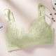 Langsha Small Breast Push Up Bra Thin Summer Breathable Wire-Free Bra Rabbit Ears Underwear Women's Small Ultra-Thin Cup