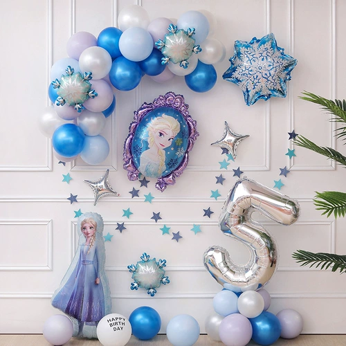 Детский воздушный шар для принцессы, «Холодное сердце», подарок на день рождения, принцесса Эльза