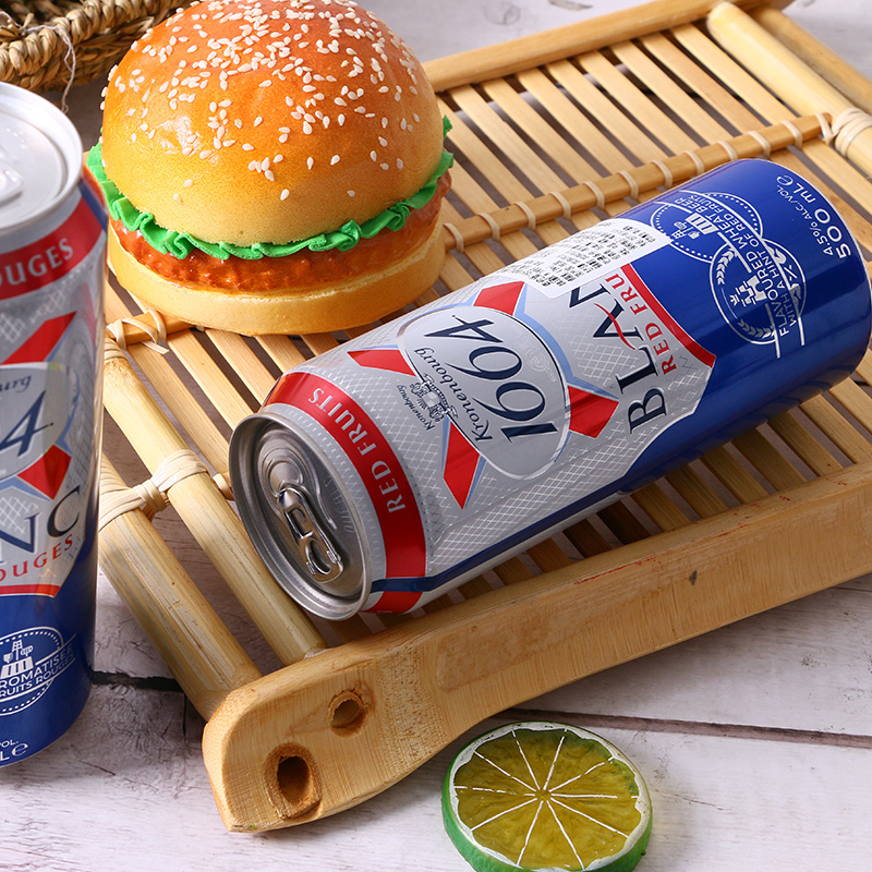 【进口】1664 500ml*24罐法国桃红 奇盟酒类啤酒