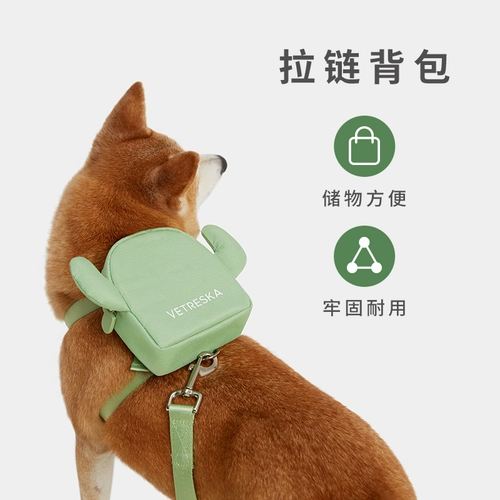 Рюкзак с поводком, защитная майка топ, кактус