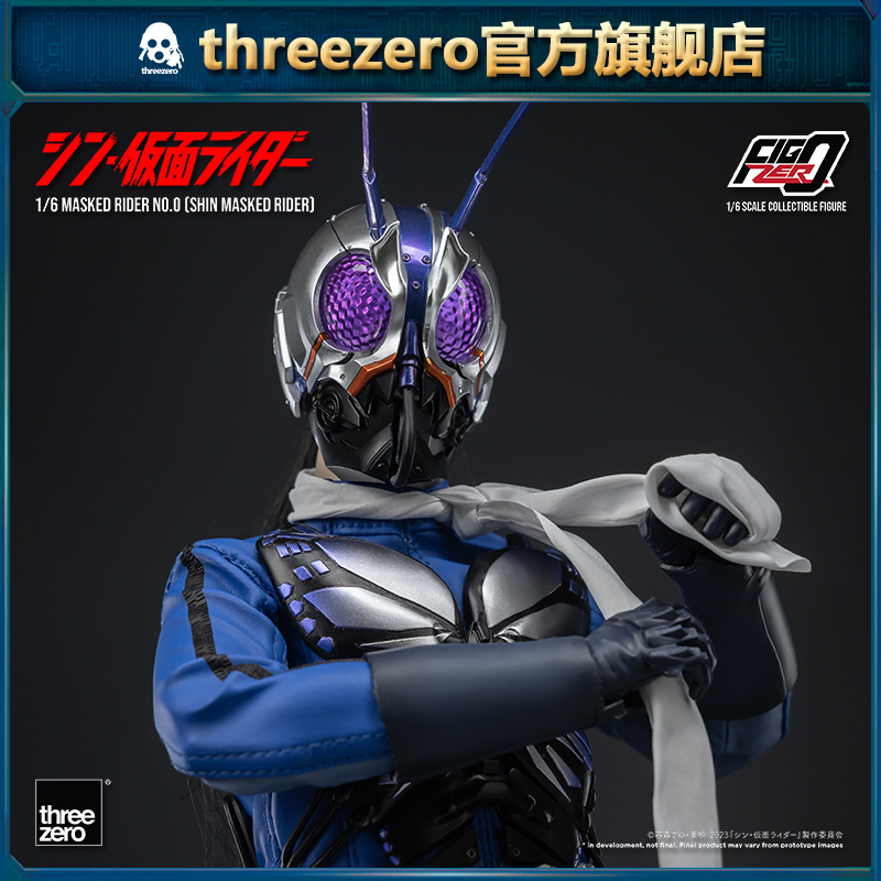 【预定定金】threezero Figzero系列新假面骑士0号 1/6可动人偶-图1