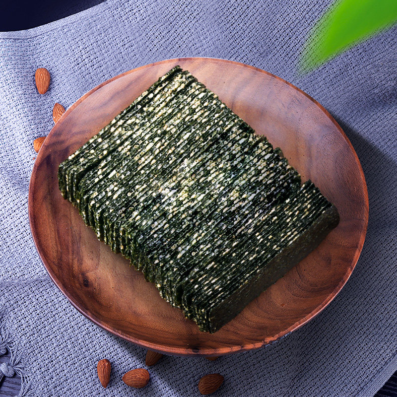 芝麻味海苔夹心脆片大250g包装袋 海头湾海苔系列