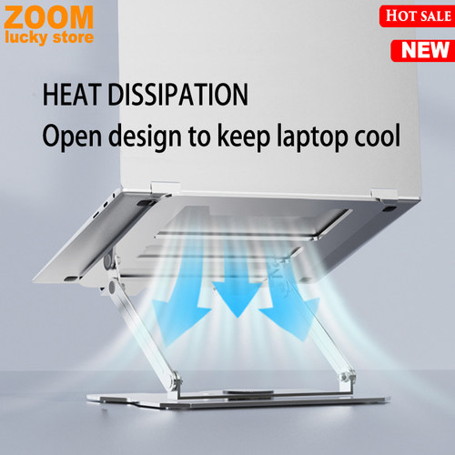 Adjustable Computer Stand with 360 Rotating Base Foldable - 图1