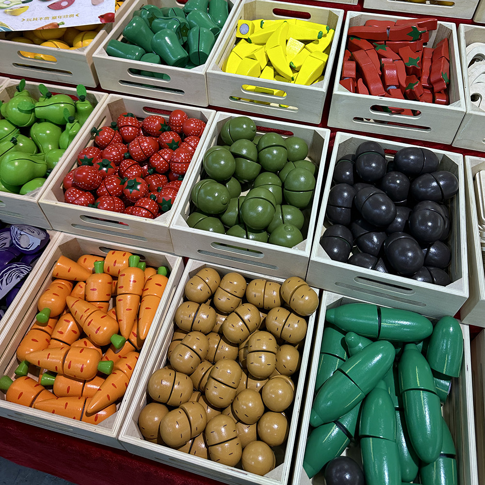 魔术贴切切看蔬菜水果切切乐木制早教食物认知玩具,淘宝优惠券,粉丝福利购,淘宝优惠卷