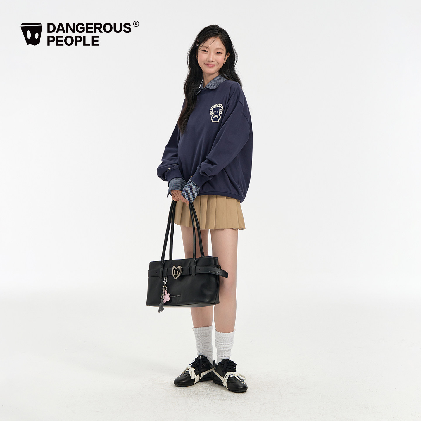 Dangerouspeople薛之谦dsp托头纸袋人圆领卫衣休闲情侣百搭潮上衣 - 图1