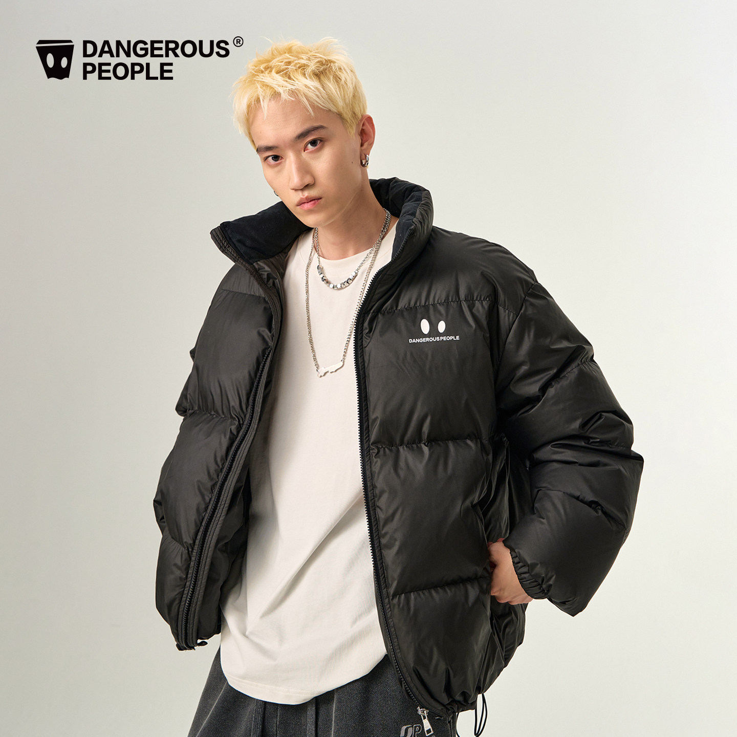 【黄子弘凡同款】Dangerouspeople薛之谦dsp小眼睛羽绒服保暖外套