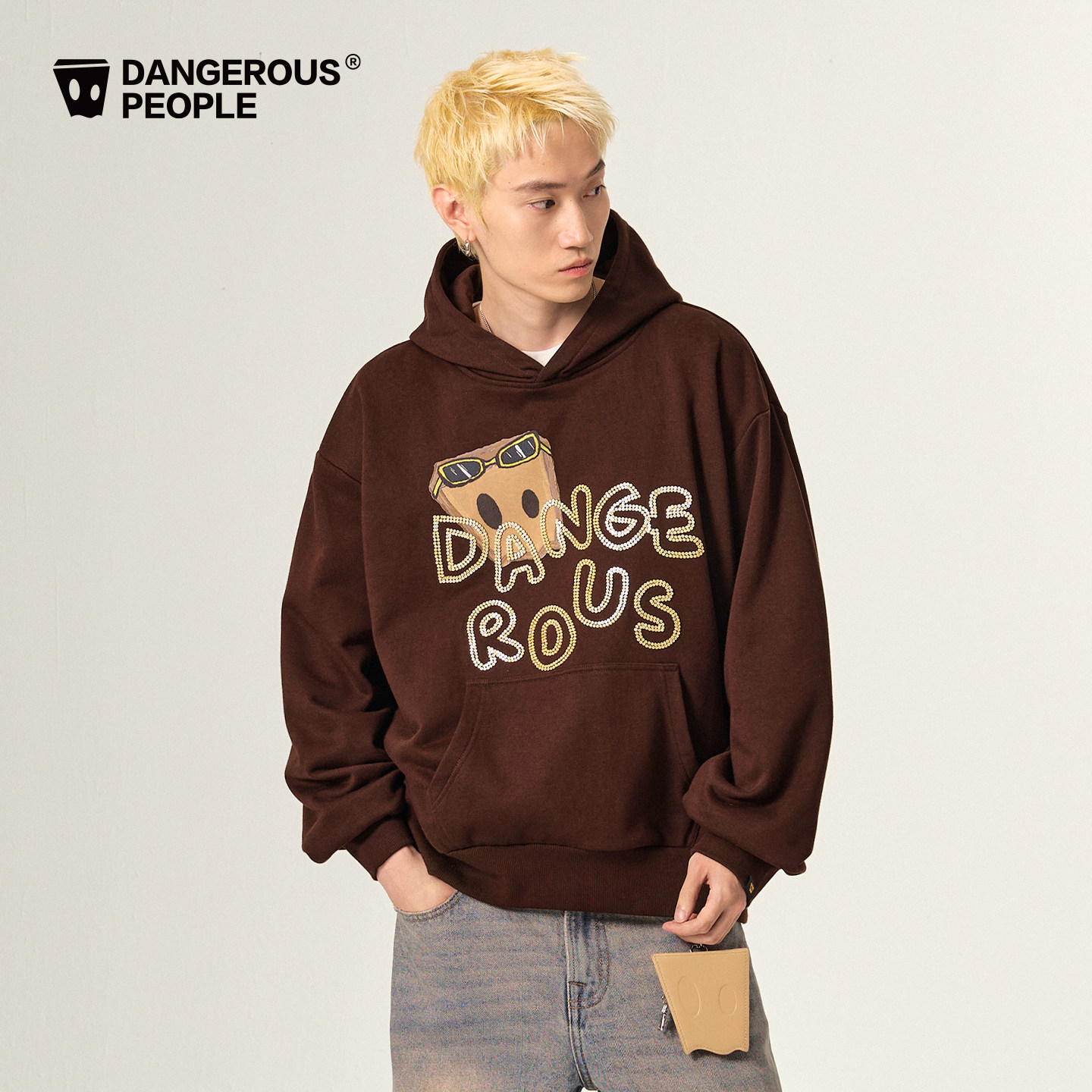 Dangerouspeople薛之谦dsp旅行小D连帽卫衣秋季潮牌百搭全棉上衣