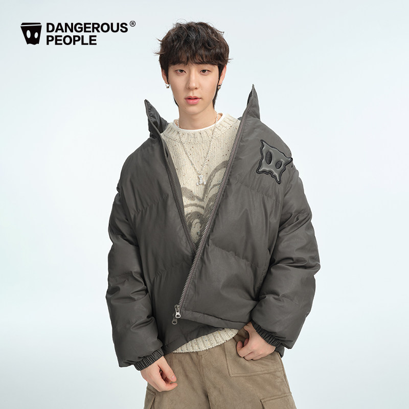 Dangerouspeople薛之谦dsp小眼睛pu棉服冬季宽松百搭潮流厚外套,淘宝优惠券,粉丝福利购,淘宝优惠卷