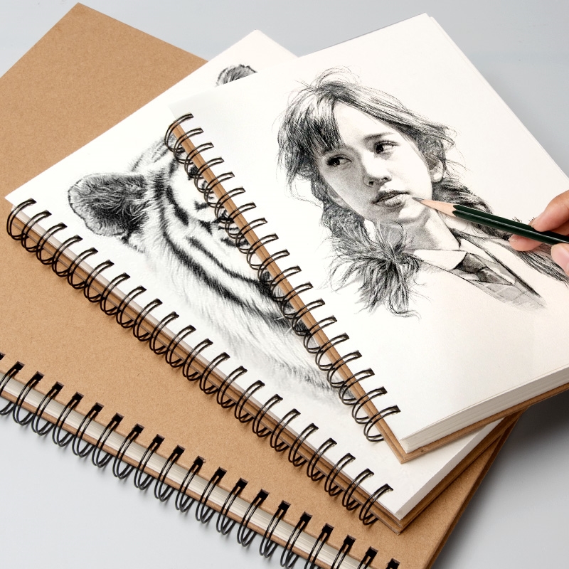 sketchbook A3 Hardface sketch book A4 art painting book硬壳