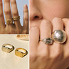 Spanish Alhaja niche retro gold ring