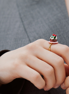 N2 by Les Nereides圣诞物语系列 圣诞布丁 可调节戒指