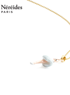Les Nereides芭蕾女孩迷你系列 银色渐变 项链 简约气质锁骨链