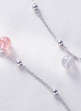 日系george melis草莓晶招桃花手链女时尚个性百搭简约精致高级