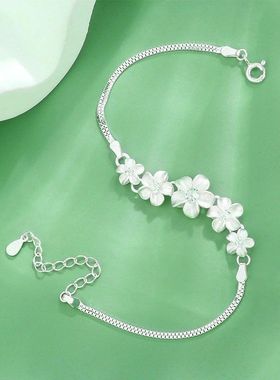 日系george melis五瓣花双层手链女时尚轻奢小众高级甜美浪漫